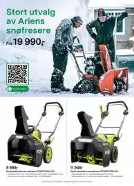 Felleskjøpet kundeavis Side 6: Ryobi batteridrevet snøfreser RY18STX45A-240 €9.999,00, Stort utvalg av Ariens snøfresere