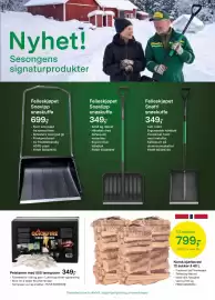 Felleskjøpet kundeavis Side 7: Peistønne med 500 tennposer €349,00, Felleskjøpet Snøslipp snøskuffe €349,00