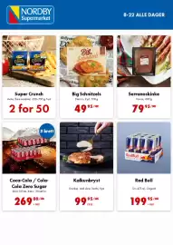 Nordby Supermarket kundeavis uke 44 Side 2: Coca-Cola / Cola-Cola Zero Sugar €269,00, Big Schnitzels €49,95