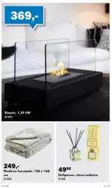 Biltema kundeavis Side 25: Pledd av kunstpels €249,00, Duftpinner, citrus/sedertre €49,90