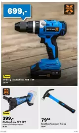 Biltema kundeavis Side 3: Multi Multi X 18V €399,00, Snekkerhammer, 16 oz €79,90