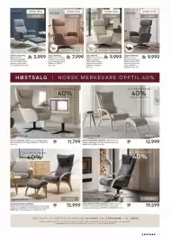 Skeidar kundeavis Side 13: Brunstad Delta Adventure Lenestol €12.999,00, Hjort Knudsen Leo Lenestol €9.999,00
