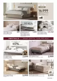 Skeidar kundeavis Side 19: Xov basic rammeseng €2.999,00, Xov overmadrasser €1.399,00