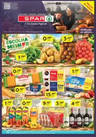 Folheto Spar Página 1: Iogurte aroma longa vida €1,59, Batata agria/fritar / vermelha/cozer €3,45