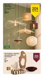 Leen Bakker folder week 44 Pagina 18: Heel veel verlichting €47,99, Alle beelden, objecten, opbergboeken en dienbladen €3,79
