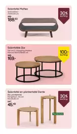 Leen Bakker folder week 44 Pagina 8: Salontafel Matteo €188,30, Salontafels Ilja €169,00