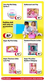 Kruidvat folder | Speelgoed Pagina 17: Bayer Piccolina newborn babypop €12,99, Password Secure Locker €8,99