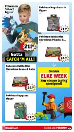 Kruidvat folder | Speelgoed Pagina 19: Pokemon battle disc showdown pikachu &... €24,99, Pokemon rayquaza figuur €21,99