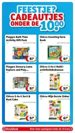 Kruidvat folder | Speelgoed Pagina 2: Chicco Counting Farm Boek €9,99, Chicco 2-in-1 Multi-activiteitskubussen €5,99