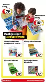 Kruidvat folder | Speelgoed Pagina 26: Gabby's Dollhouse Kleurkoffer €5,99, Minecraft tekenset €7,99