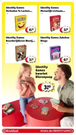 Kruidvat folder | Speelgoed Pagina 42: Identity Games Jukebox Bingo €6,99, Menselijk Lichaam weetjes kwartet €3,99