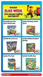 Kruidvat folder | Speelgoed Pagina 44: Jumbo Stratego Junior Dino's €11,99, Snuffie Hup €12,99