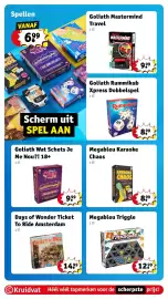 Kruidvat folder | Speelgoed Pagina 46: Megableu Triggle €12,99, Rummikub xpress dobbelspel €8,99