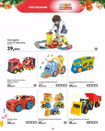Catálogo Toys R Us Página 14: Baby smile - garagem com 4 veículos €39,99