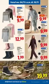 Lidl folder week 45 Pagina 17: Esmara grofgebreide trui €9,99, Gebreide jurk €12,99