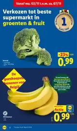 Lidl folder week 45 Pagina 2: Bananen €0,99, Broccoli €0,99