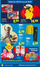 Lidl folder week 45 Pagina 20: Battle Spinner €9,99, Pokemon knuffel €14,99