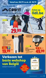 Lidl folder week 45 Pagina 21: Crivit skibroek €19,99, Crivit ski- en snowboardhelm met vizier €49,99