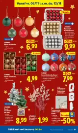 Lidl folder week 45 Pagina 23: Disney kunststofkerstballenset €7,99, Glazen kerstballen €4,99