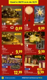 Lidl folder week 45 Pagina 24: Livarno ledwindlichten of -decoratiebollen €9,99, Livarno Ledlichtsnoer €9,99