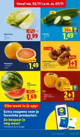 Lidl folder week 45 Pagina 3: Kaki €1,78, Baby-watermeloen €1,69