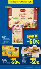 Lidl folder week 45 Pagina 31: Milbona flan karamel €1,49, Berlijnse bol of eclair €4,13