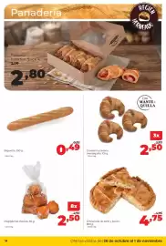 Folleto Alimerka semana 44 Página 10: Baguette €0,49, Magdalenas clasicas €2,50