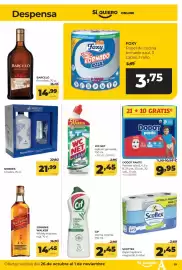 Folleto Alimerka semana 44 Página 15: Johnnie walker - whisky etiqueta roja €14,45, Dodot - panal talla €9,95