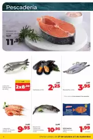 Folleto Alimerka semana 44 Página 2: Bacalao de crianza €10,95, Pescanova - palitos de mar €1,99