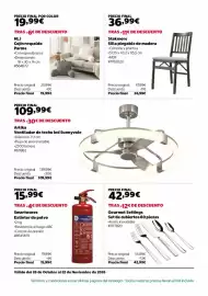 Catálogo Costco Página 6: Gourmet Settings Set de cubiertos 60 piezas €42,99, Stakmore silla plegable de madera €36,99