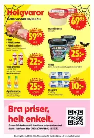 Nya Pulsen reklamblad vecka 44 Sida 17: Risgröt €10,00, Ben & Jerry Chocolate Fudge Brownie €25,00