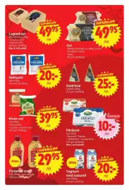 Nya Pulsen reklamblad vecka 44 Sida 7: Arla riven ost €39,95, Arla Färskost €10,00