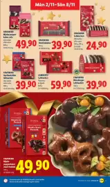 Lidl reklamblad vecka 45 Sida 11: Favorina aprikosfyllda lebkuchen €39,90, Favorina nürnberg lebkuchen €39,90