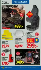 Lidl reklamblad vecka 45 Sida 23: Ultimate speed reflexväst €19,90, Ultimate speed termovindruteskydd €49,90