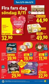 Lidl reklamblad vecka 45 Sida 26: Sondey pepparkakor €11,90, Almondy tårta med salt karamell €39,90