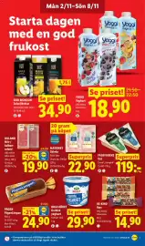 Lidl reklamblad vecka 45 Sida 5: Matriket skinka €22,90, Falbygdens Ost €119,00