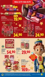 Lidl reklamblad vecka 45 Sida 9: Favorina lübecker marsipan €54,90, Favorina gosedjur med godis €169,00