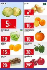 Matdax reklamblad vecka 44 Sida 11: Vitkål hel €5,00, Isbergssallad €10,00