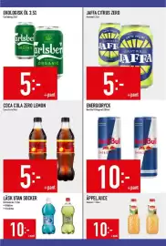 Matdax reklamblad vecka 44 Sida 20: Coca Cola Zero Lemon €5,00, Carlsberg organic pilsner €5,00