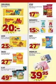 Matdax reklamblad vecka 44 Sida 25: Marabou chokladkaka €20,00, Olw chips €27,95