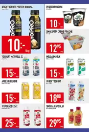 Matdax reklamblad vecka 44 Sida 7: Yoggi yoghurt €18,88, Yopro drickyoghurt protein banana €10,00