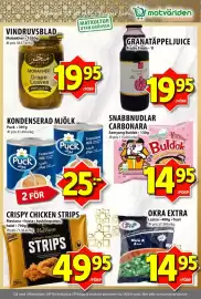 Matvärlden Tensta reklamblad vecka 44 Sida 4: Puck kondenserad mjölk €50,00, Samyang Buldak Carbonara €14,95