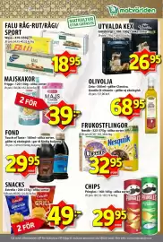 Matvärlden Tensta reklamblad vecka 44 Sida 7: Bong fond €29,95, Friggs majs kakor €39,00