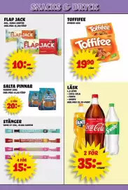 Nelins reklamblad vecka 44 Sida 14: Flap Jack €10,00, Toms stänger €15,00