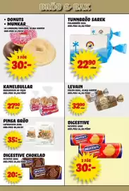 Nelins reklamblad vecka 44 Sida 6: Skogaholm kanelbullar €27,90, Levain €32,90