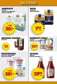 Nelins reklamblad vecka 44 Sida 7: Luxia krossade tomater €7,50, Axa havregott vanilj €32,90