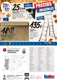 Catálogo BigMat Página 8: Más por ti SPC 25€ ALTO RENDIMIENTO Y CUBRICIÓN €/bote 1,67 €/1 PINTURA CUBREMAX INTERIOR Y