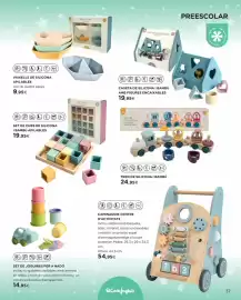 Catálogo El Corte Inglés | Joguines Página 37: Tren de silicona i bambù €24,95, Caminador-centre d'activitats €54,95