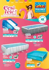Catalogue Cash Piscines page 1: INTEX TOBOGGAN POUR PISCINE ENTERRÉE €110,00, Bestway Piscine rectangulaire €479,00