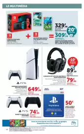 Catalogue Super U | Multimédia page 12: PS5 CONSOLE PLAYSTATION 5 EDITION STANDARD €649,99, PlayStation Carte Cadeau €50,00
